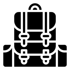 BACKPACK glyph icon,linear,outline,graphic,illustration