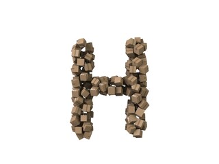 Package Themed Font Letter H