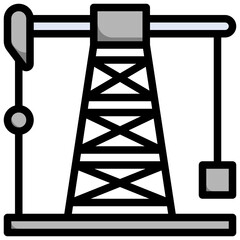 MINING INDUSTRY filled outline icon,linear,outline,graphic,illustration