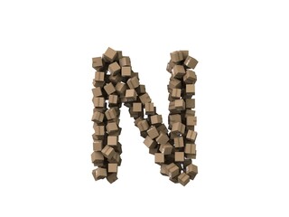 Package Themed Font Letter N