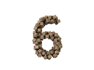 Package Themed Font Number 6