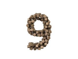 Package Themed Font Number 9