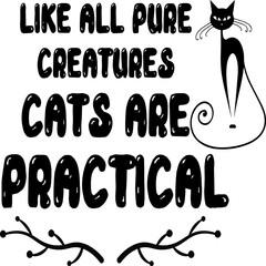 Cat T-shirt and SVG Design 