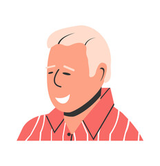 Happy Man in Casual Clothes Isolated.