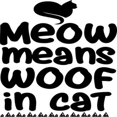 Cat T-shirt and SVG Design 