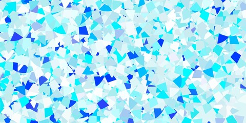Fototapeta na wymiar Light blue vector background with triangles.