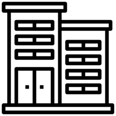 HOTEL line icon,linear,outline,graphic,illustration