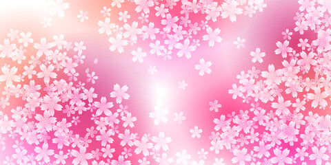 桜　和柄　水彩　背景