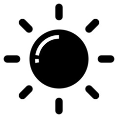 SUN glyph icon,linear,outline,graphic,illustration