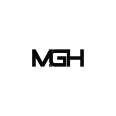 Fototapeta premium mgh letter original monogram logo design