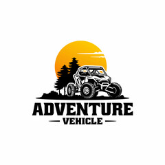 adventure buggy UTV - ATV logo vector © winana
