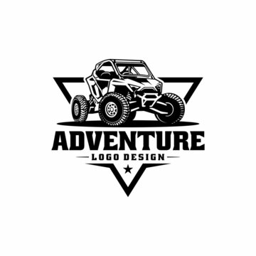 adventure buggy UTV - ATV logo vector