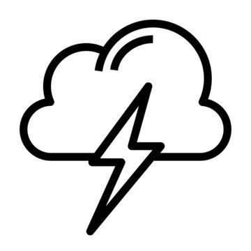 LIGHTHING line icon,linear,outline,graphic,illustration