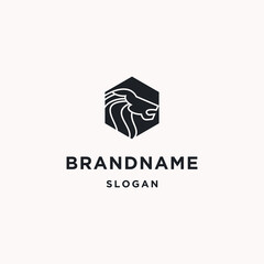 Lion logo icon design template