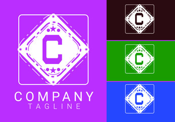 C letter new logo and icon design