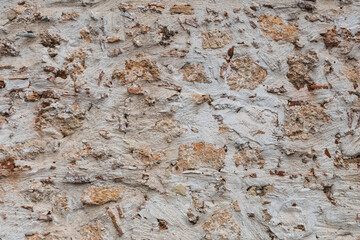 The texture of the beige stone wall. Background texture of the stone wall