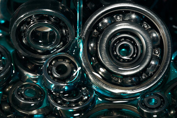 Ball bearing. Motor oil. Lubricating oil.
