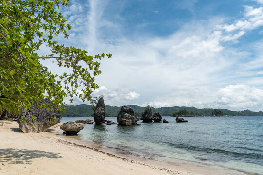 Views, Beaches and Landscapes of Dinagat Islands and Southern Leyte, Pintuyan, The Philippines.