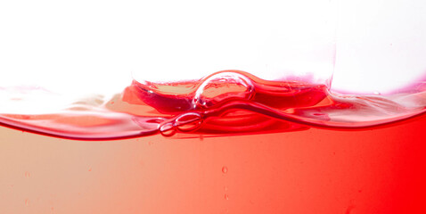 water, close-up of water splashes, white background