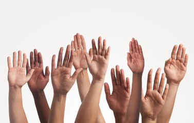 Let your hands do the talking. Cropped shot of unrecognizable peoples hands.