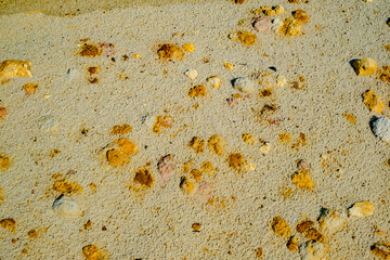 Abstract color sand texture at kaolin mine