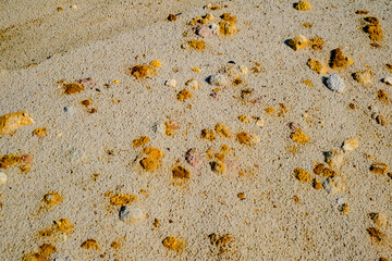 Abstract color sand texture at kaolin mine