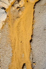 Abstract color sand texture at kaolin mine