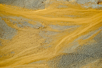 Fototapeta premium Abstract color sand texture at kaolin mine