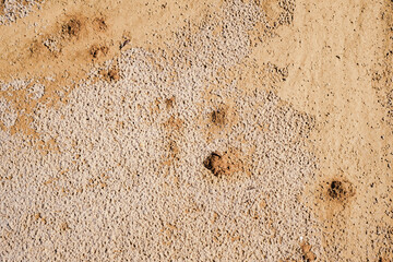 Abstract color sand texture at kaolin mine