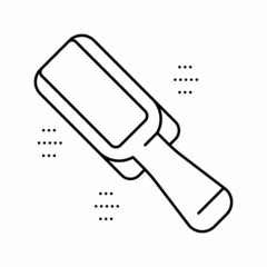 scapula for spice line icon vector illustration