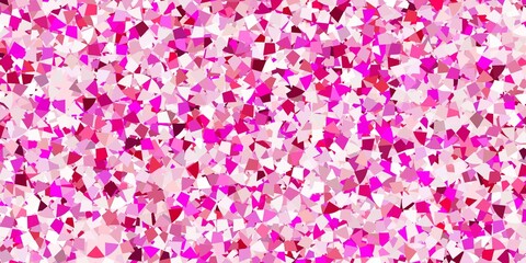 Light blue, green vector template with crystals, triangles.