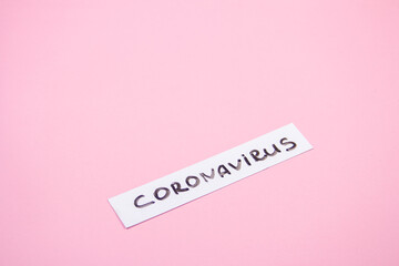 Covid-19, medical instruments, syringe and colorful medicines