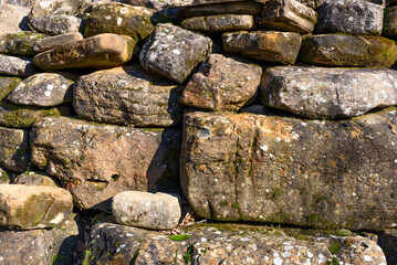 Walls made of stone , stone background