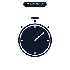 stopwatch icon symbol template for graphic and web design collection logo vector illustration