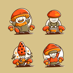 Mushroon collection logo