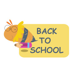 cute bee back to school