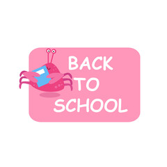 cute crab back to school