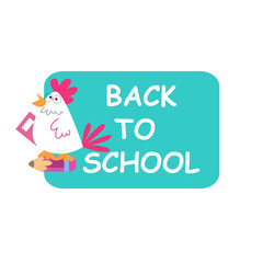 smooth cute chicken back to school