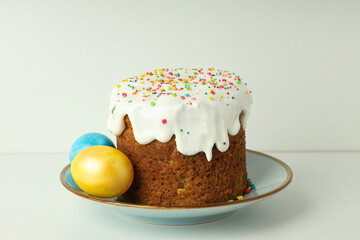 Concept of tasty Easter food, close up