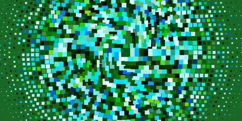 Light Blue, Green vector background with rectangles.