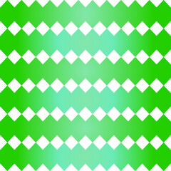 Horizontal green gradient diamond on a white background. And you can use it on Saint Patrick’s Day. It is a seamless vector pattern work.