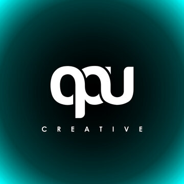 OPU Letter Initial Logo Design Template Vector Illustration