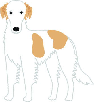 め*だ様 ボルゾイ 犬 残響 黒原画 1点物 (2024年12月製作) ボルゾイ.大型犬 Images – Browse 124 Stock Photos, Vectors