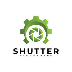 shutter service logo vector design template