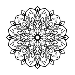 Hand drawn mandala. decoration in ethnic oriental  doodle ornament.
