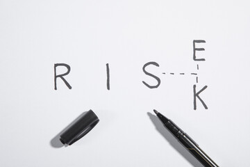 Change Rise to Risk text with a marker.