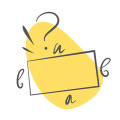 Geometric problem icon. Doodle sketch style. Vector illustration