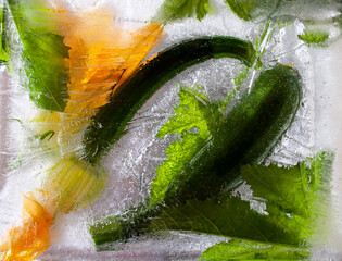 frozen flowers, flowers in ice, frozen rose, frozen in ice, frozen flora, garden flowers, wildflowers