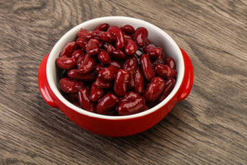 Canned red Kidney in the bowl