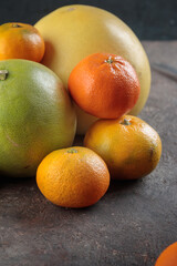 Fresh ripe citrus tangerine orange